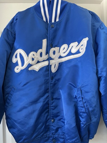 Vintage 90’s Los Angeles Dodgers STARTER Satin Jacket Size XL - Picture 2 of 5