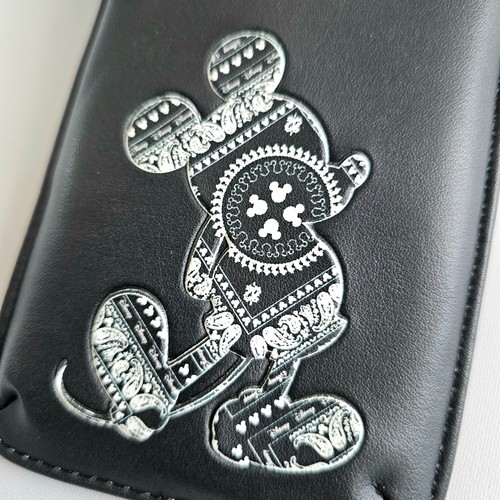 Disney Mobile Phone Carry Case Card Wallet Pouch 3 Piece Set Black White Gift - Picture 10 of 13