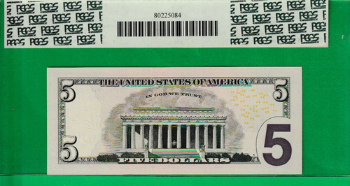 2006  $5  FW Federal Reserve note Colorized STAR Serial # IA 00504030 * PCGS 68 - Picture 3 of 3