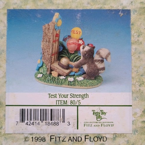 Lot of 4 Teeny Tiny Tails Test Your Strength Fitz & Floyd Figure NIP - Picture 3 of 4