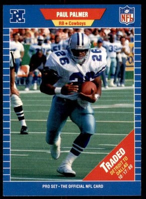 1989 Pro Set Paul Palmer Football Cards #556