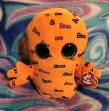 Ty Beanie Boos 9” Ghoulish the Orange Ghost w/ NMT 2016
