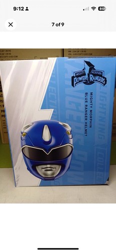 REPLICA CASCO RANGER POWER RANGERS LIGHTNING COLLECTION POTENTE MORPHIN BLU 1:1 - Foto 6 di 8