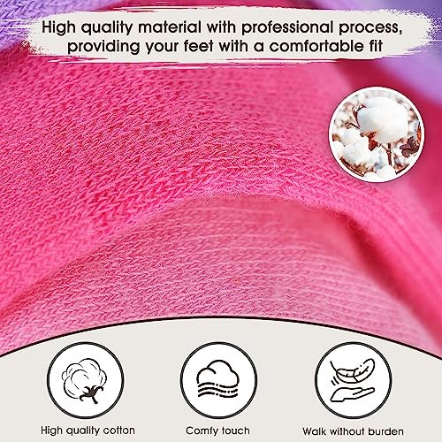 Grip Socks for Women 12 Pairs Grippy Yoga Socks with Grips Non 12 Pairs/Foot - Picture 7 of 7