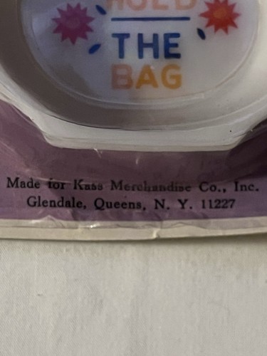 70er Jahre NOS 4 Kunststoff Teebeutelhalter Originalverpackung "Let me hold the Bag" - Bild 8 von 9