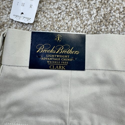NEW Brooks Brothers Clark Advanced Chino Pants Mens Size 33x32 (Actual 32x31) - Picture 8 of 12