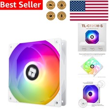 Stunning 120mm ARGB Case Fan   1550RPM Cooling with Automatic Speed Control