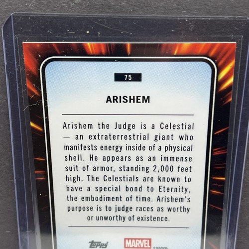 2025 Topps Chrome Marvel Arishem Spider Web Refractor/399 #75 028/399 - Imagen 3 de 9