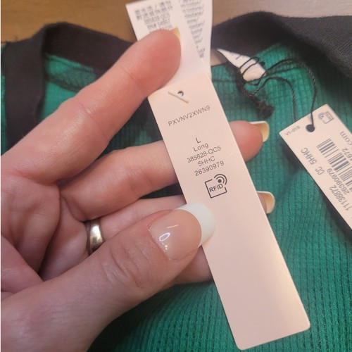 Pigiama Victoria’s Secret Babbo Natale Termico Lungo Jane Pezzo Unico Verde Plaid L Nuovo con etichette - Foto 7 di 11