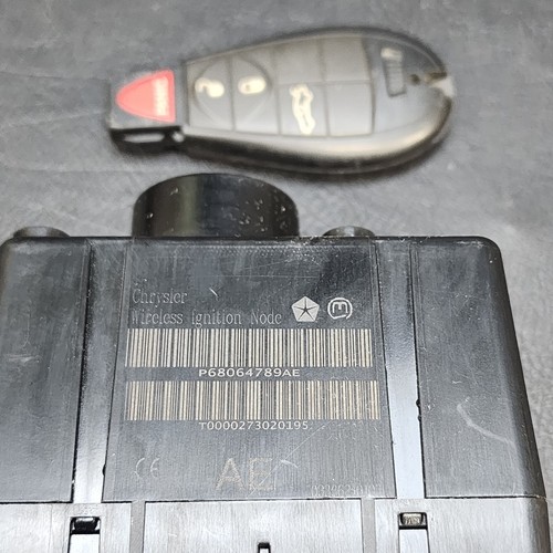 2010 Dodge Charger Ignition Switch With Key NODE Module P68064789AE OEM - Picture 3 of 3