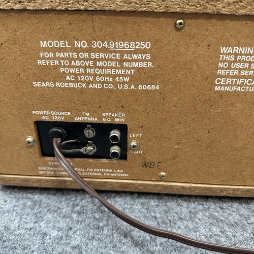 SEARS AM FM Stereo System Electronic Frequency Display Tape Player 8 Tested READ - Picture 10 of 12