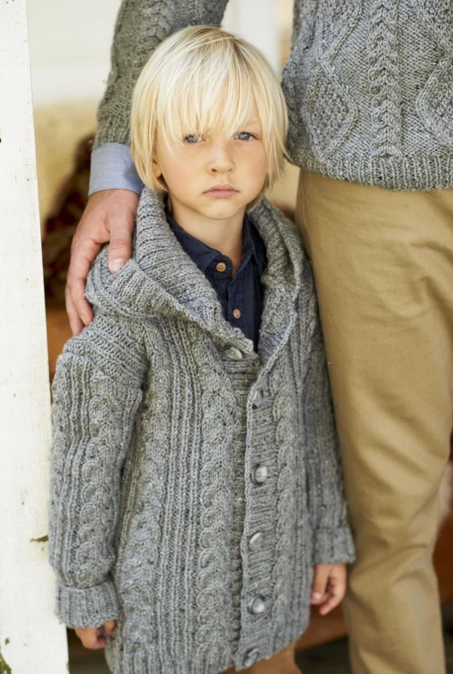 King Cole Aran Knitting Patterns Book 1 - 30+ Items - Jackets Coats Hats Scarves - Image 3 of 4