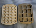 Pampered Chef Metal Brownie Pan  & Cake Pop Pan Nonstick OOB NEW Unused