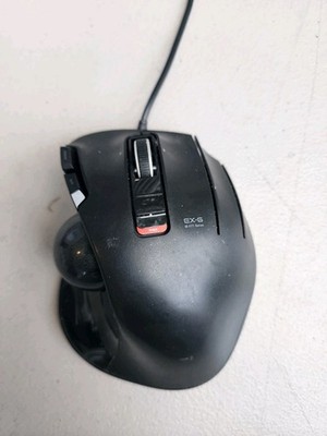 ELECOM EX-G Wired Trackball Mouse Ergonomic, Thumb Control, Smooth Tracking
