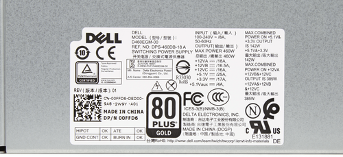 Dell D460EGM-00 DPS-460DB-18 460W Netzteil Switching Power Supply 80+Gold 00FFD6 - Afbeelding 2 van 6