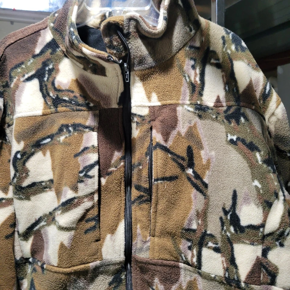 Predator Original Stealth Series Heavyweight Fleece Camo Hunting Jacket Mens XL - Image 2 of 4
