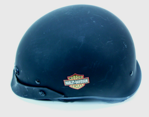 Harley-Davidson Unisex Matte Black Low Profile Half Helmet Size M (Preowned) - Picture 2 of 6