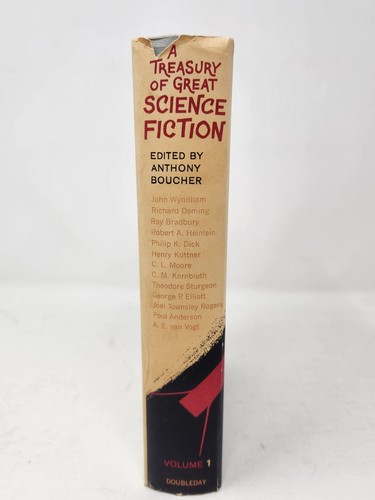 A Treasury of Great Science Fiction Volume 1 & 2 lot 1959 HC BCE Anthony Boucher - Picture 4 of 11