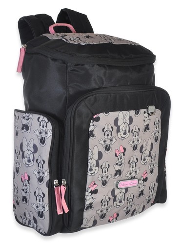 Disney Minnie Mouse Baby Boys' 14-Pocket Diaper Bag - black, one size - Picture 3 of 4