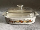 Corning Ware Spice of Life Le Romarin Casserole A-10-B Pyrex Lid 37-A