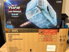 Hasbro Marvel Legends Series Thor Love & Thunder Mjolnir Electronic Hammer W box