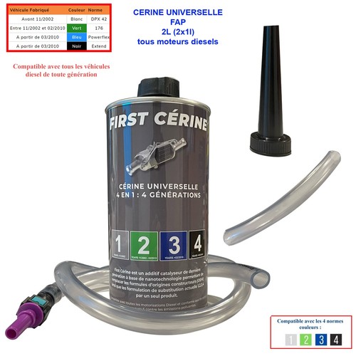 Cerine Additif FAP Compatible avec PSA VW AUDI - 2 Litres - Imagen 3 de 4