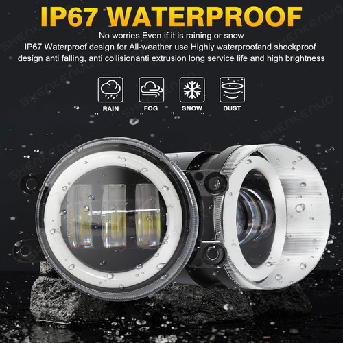 Luces antiniebla LED para parachoques delantero Toyota RAV4 2006-2012 con lente transparente - Imagen 3 de 11