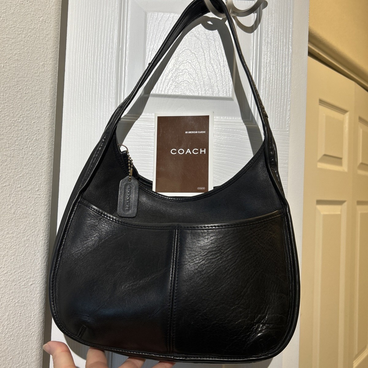 Vintage Coach Ergo Leather Shoulder Bag Hobo Purse 9033