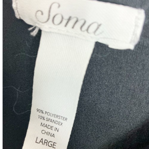 Soma Damen weiches Stretch Kleid kurz schwarz V-Ausschnitt ärmellos Large - Bild 3 von 5