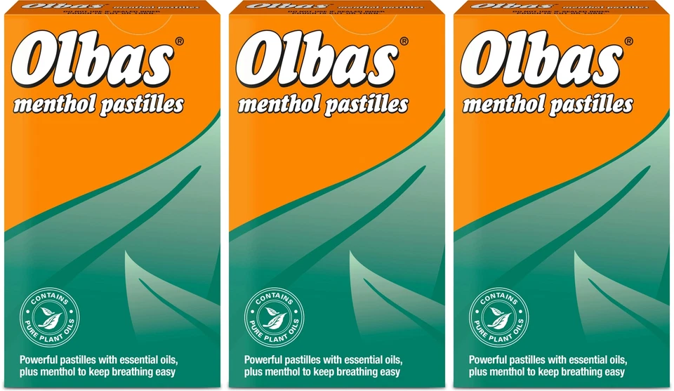 Olbas Menthol Pastilles 45g X 3
