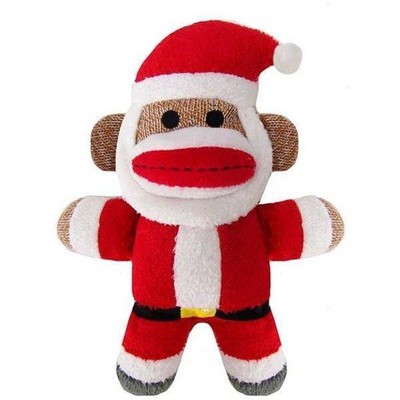 sock monkey dog toy