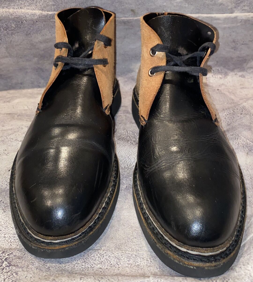 Comme De Garçons CDG x Heschung Leather Suede Lace Up Chukka Comme De Garçons CDG x Heschung Leather Suede Lace Up Chukka