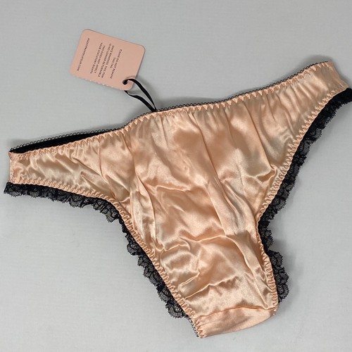 Calzoncillo de seda Agent Provocateur Felinda desnuda AP2 pequeño nuevo con etiquetas - Imagen 7 de 9