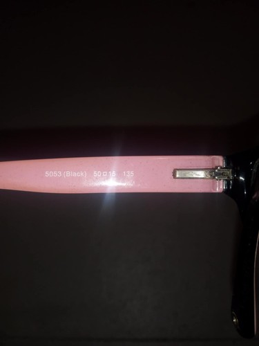 Coach HC6001 Emily 5053 Black on Pink Eyeglasses Frame w/ Flexhinge 50-15-135 - Picture 2 of 3