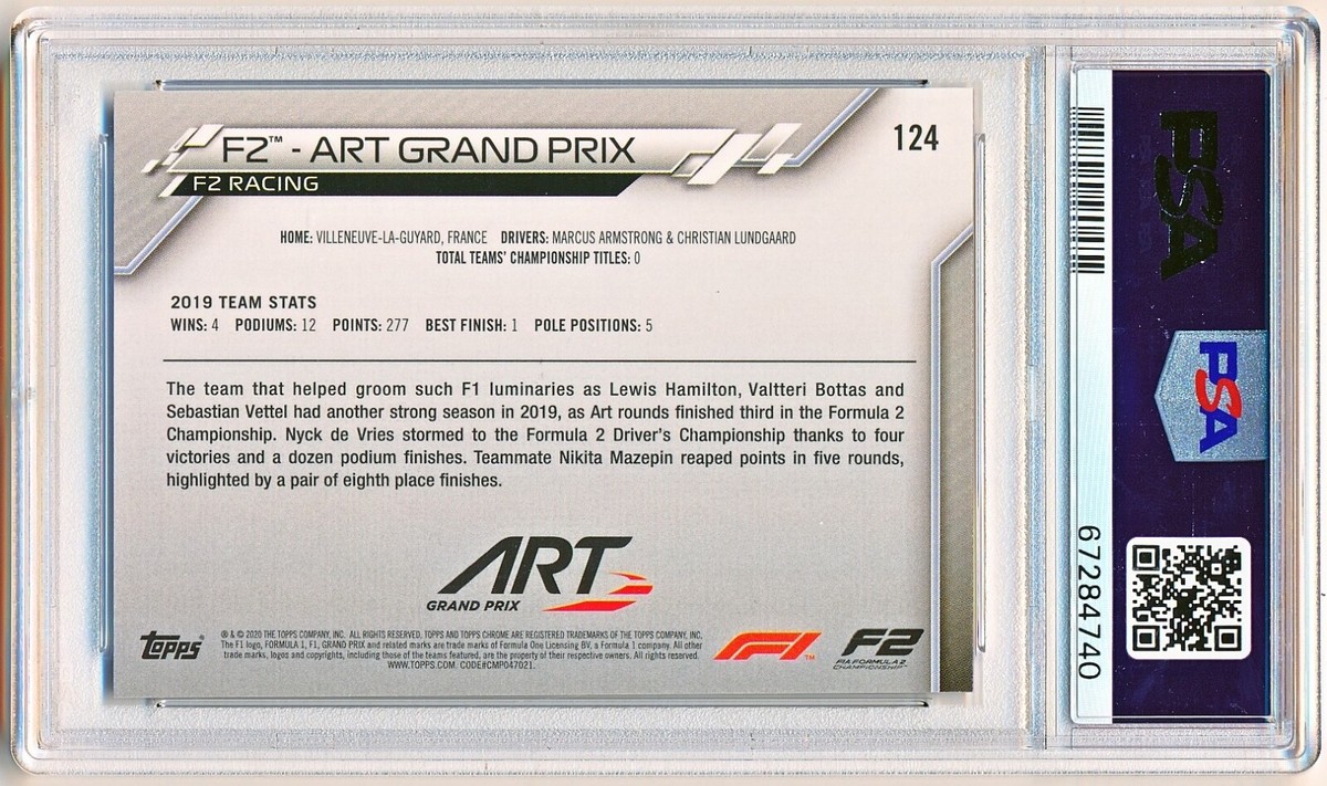 2020 topps chrome sapphire f1 角田　psa9 2020 Topps Chrome Sapphire Formula 1 Checklist, F1 Hobby Box