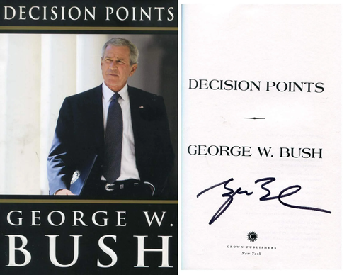 43st US PRESIDENT George W. Bush Autogramm, signed book