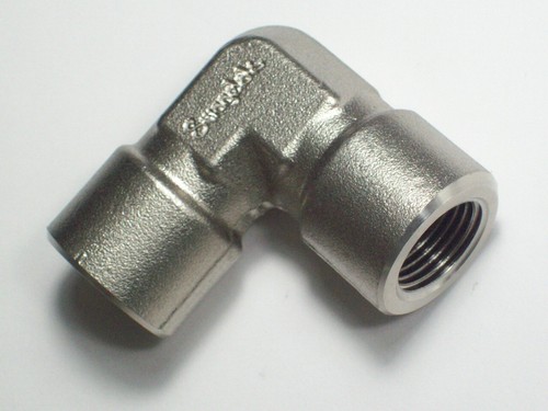 1 - Swagelok Stainless Steel Elbow Connector Fitting, 3/8" Female NPT,  SS-6-E - Picture 1 of 3