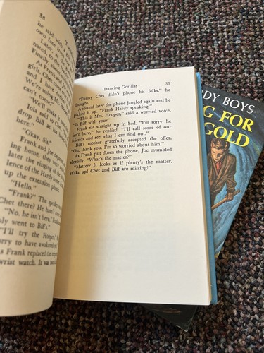 #4 & 5 HARDY BOYS Hunting for Hidden Gold The Missing Chums 1962 63 matte Cover - Picture 6 of 10