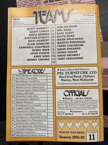 Wölfe HEIM & AUSWÄRTS Programme 1985/86 Liga & Pokal viele mit Zeitungsberichten - Bild 51 von 100