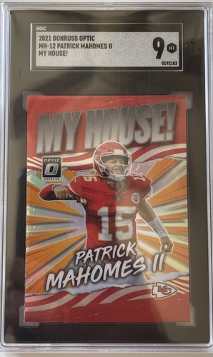2021 OPTIC MY HOUSE SILVER PATRICK MAHOMES SGC 9 KANSAS CITY CHIEFS  - Picture 1 of 1