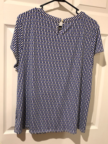 Top para mujer Calvin Klein azul marino y blanco XL - Imagen 3 de 4