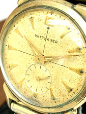 Wittnauer 76/3c Revue Mens Watch Vintage 32mm Swiss Manual Wind FOR REPAIR PARTS