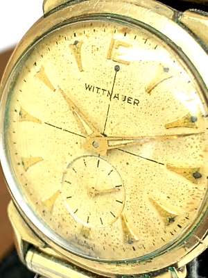 Wittnauer 76/3c Revue Mens Watch Vintage 32mm Swiss Manual