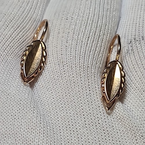 Orecchini Donna Vintage URSS 583 ROSA 14K 2,8 gr - Foto 11 di 17