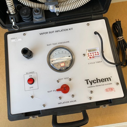 Tychem DuPont Vapor Suit Inflation Kit Chemical Protective Clothing TESTED  - Picture 2 of 12