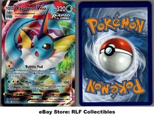 2021 Pokemon, Evolving Skies, #030/203 Vaporeon VMax, Holo Ultra Rare
