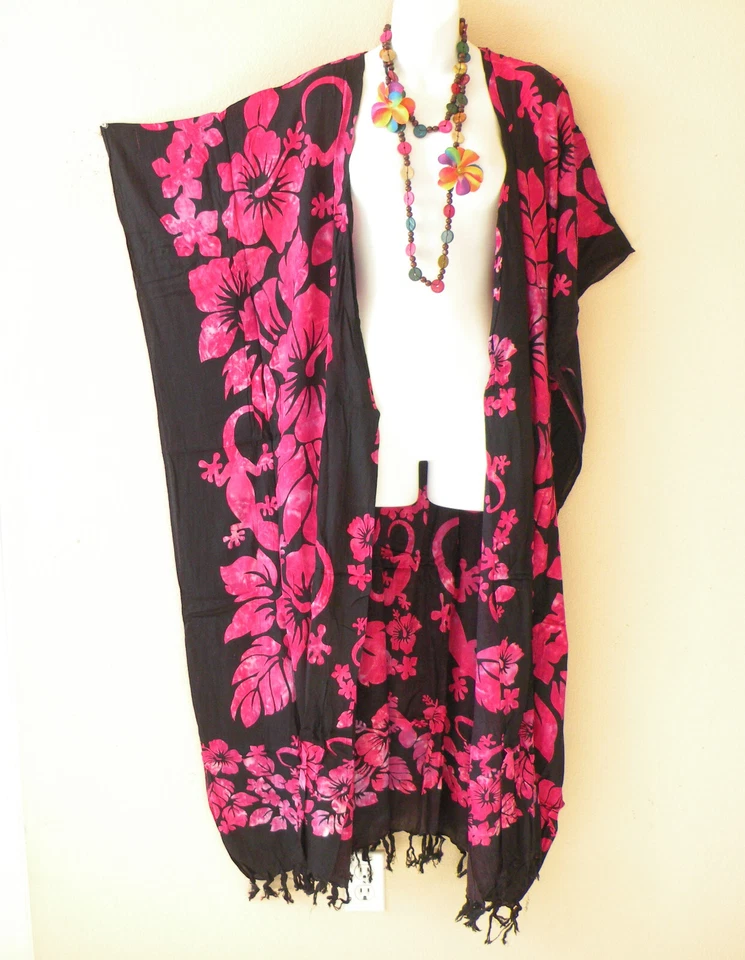 CG74 Gecko Dolman Cárdigan Plumero Kaftan Plus Maxi Chaqueta Cubrir -hasta 5X