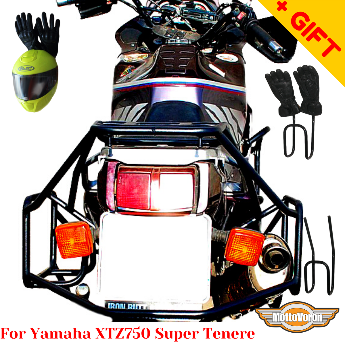  ）のテネラ（Tenera）ボックス For Yamaha XTZ 750 Super Tenere rack luggage system side carrier