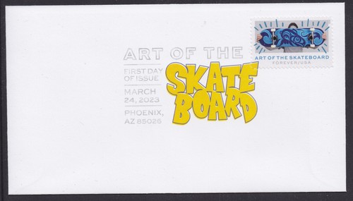 US 5763-5766 Art of the Skateboard (set of 4) DCP FDC 2023 - Picture 2 of 6