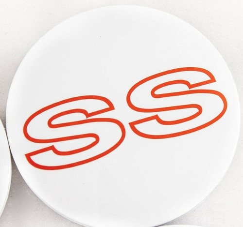 1997 Camaro SS 30th Anniversary Orange Outline Wheel Center Cap Decals Set of 4 - Picture 3 of 6